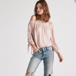 Lucky Brand Parachute Off Shoulder Top size Large